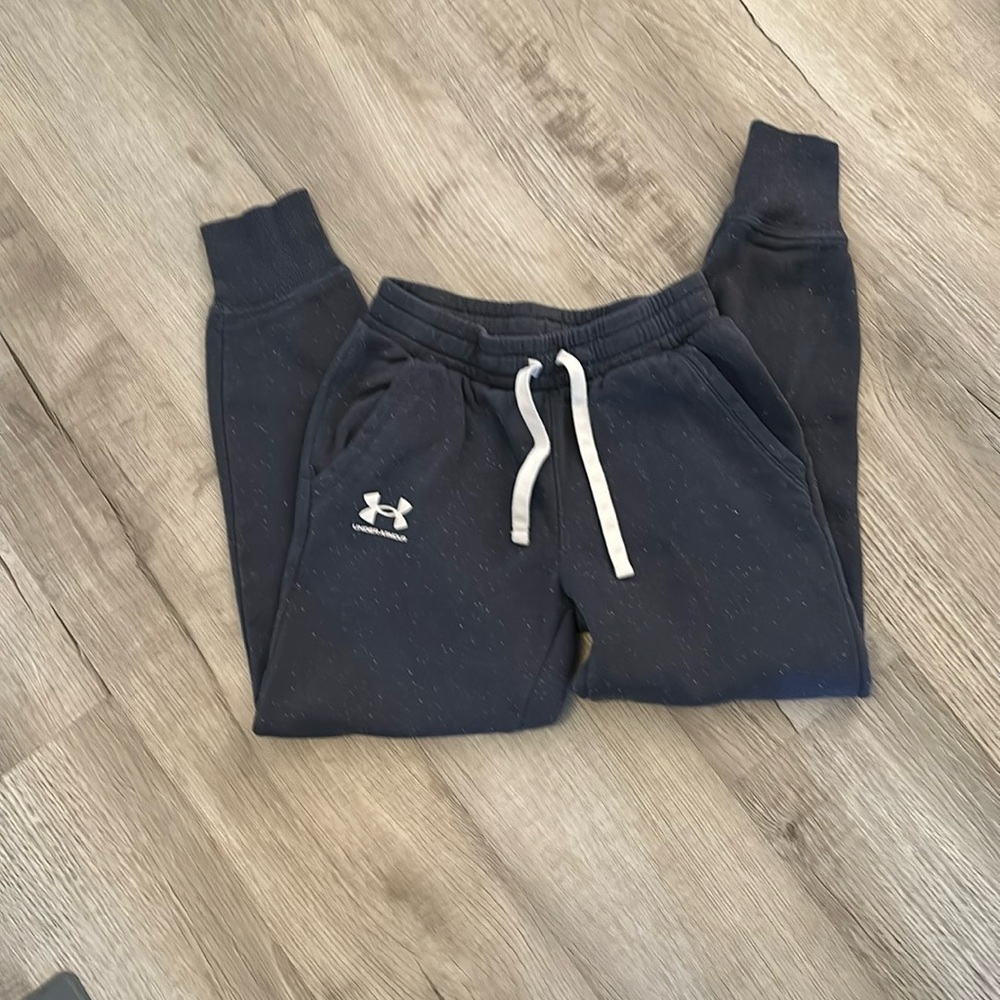 UA blue marled joggers